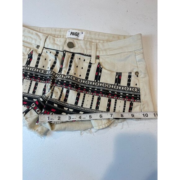 Paige Womens Cut Off Shorty Mini Shorts Echo Park Grey Nomad Size 27 - Picture 8 of 11